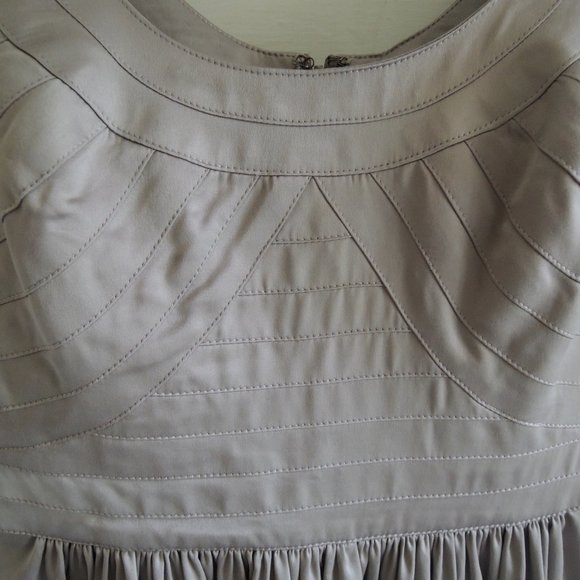 BCBGeneration Silver Gray Cocktail Party Dress Stitched Bodice 2 - Picture 5 of 10